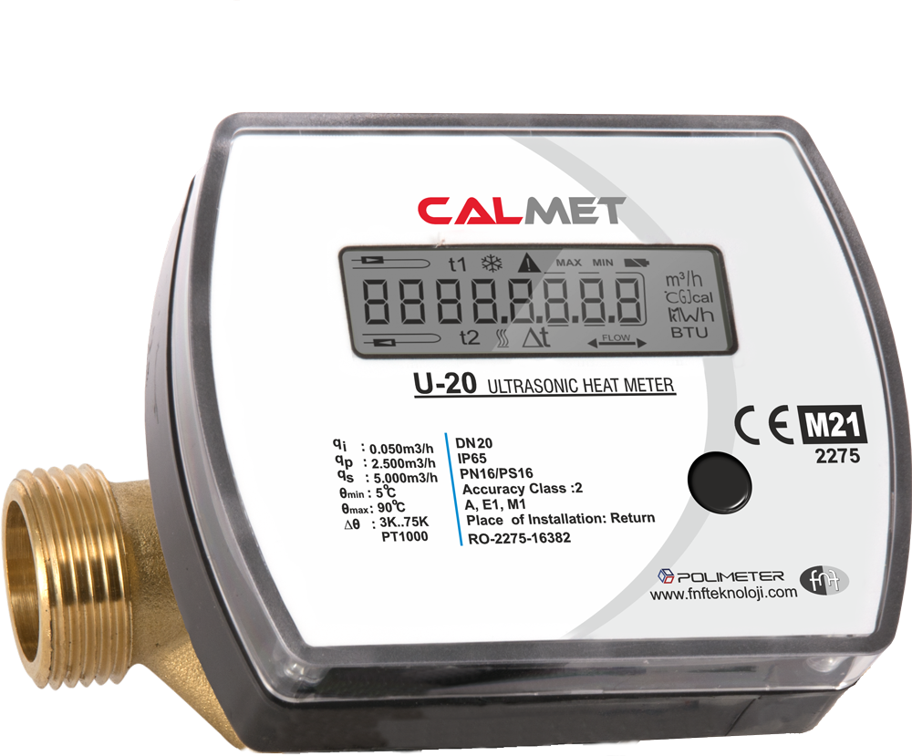 DN25 Ultrasonik Isı Sayacı (Kalorimetre) - M-BUS - CALMET - U-25