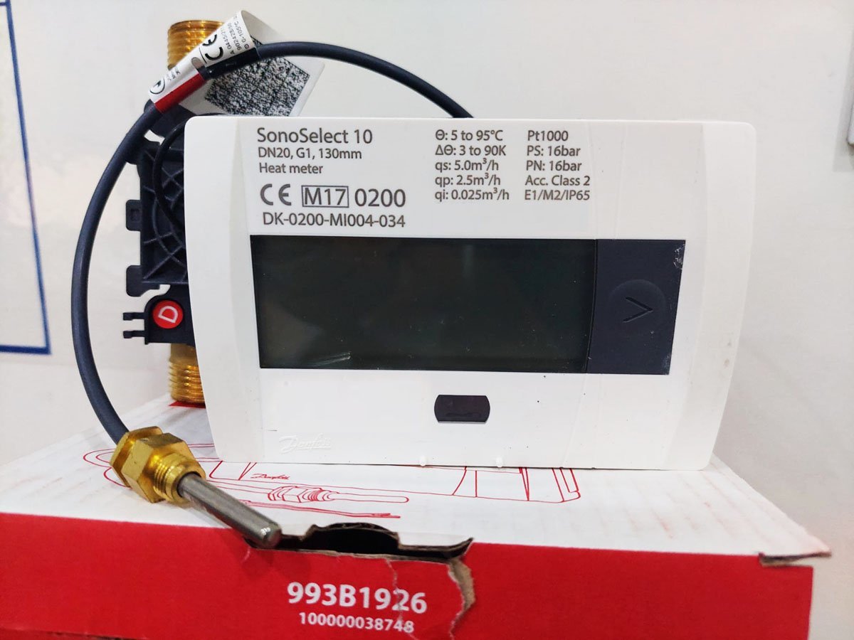 DN20 SonoSelect10 Ultrasonik Isı Sayacı (Kalorimetre) - Radio OMS - Wireless MBUS - 2 Pulse - DANFOSS - 014U0327