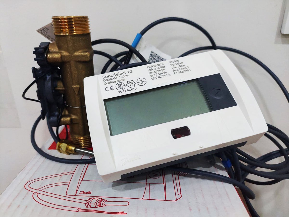 DN20 SonoSelect10 Ultrasonik Soğutma Sayacı (Kalorimetre) - Radio OMS - Wireless MBUS - 2 Pulse - DANFOSS - 014U1436