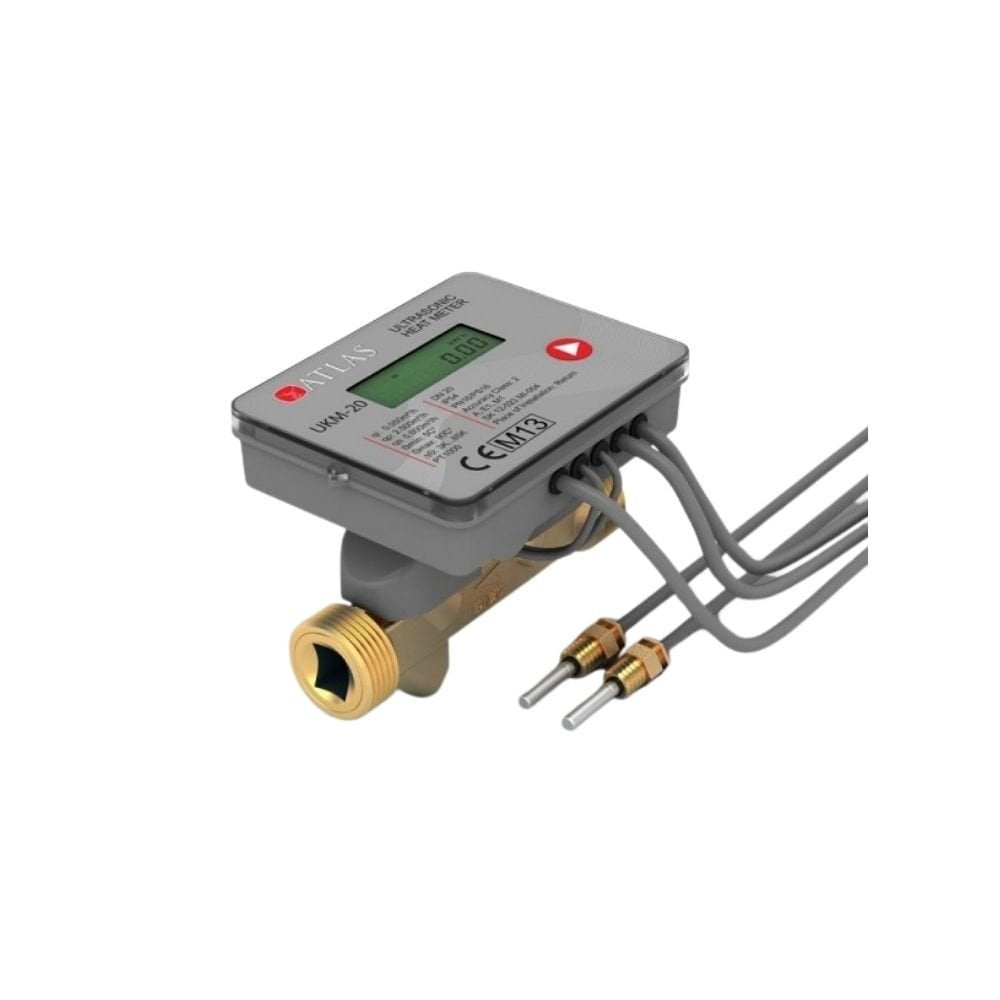 DN20 Ultrasonik Isı Sayacı (Kalorimetre) - MBUS - ATLAS - UKM-20