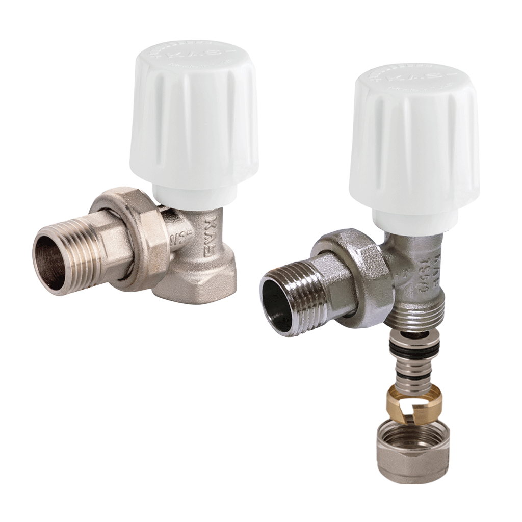 KAS - 1/2'' - Köşe Radyatör Vanası - Tip4