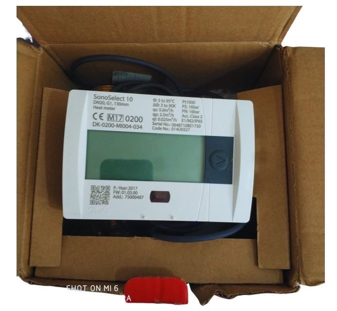 DANFOSS - 014U0327 - DN20 - 3/4 - SonoSelect 10 - ISITMA SAYACI - RF MODÜLLÜ