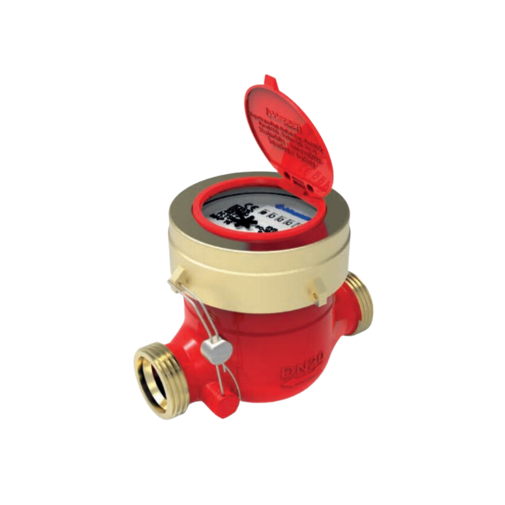 KLEPSAN - Kuru Tip Çok Hüzmeli Sıcak Su Sayacı 3/4'' - 110 mm