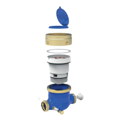 KLEPSAN - Kuru Tip Çok Hüzmeli KISA Soğuk Su Sayacı