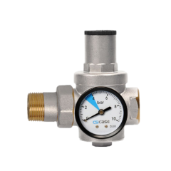 CASE - Su Basınç Düşürücü Rakorlu ve Manometreli Vana