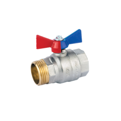 KAS - PN40 Kelebek Kollu Küresel Su Vanası 3/4'' - İç Dişli