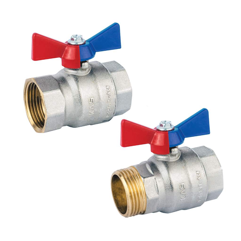 KAS - PN40 Kelebek Kollu Küresel Su Vanası