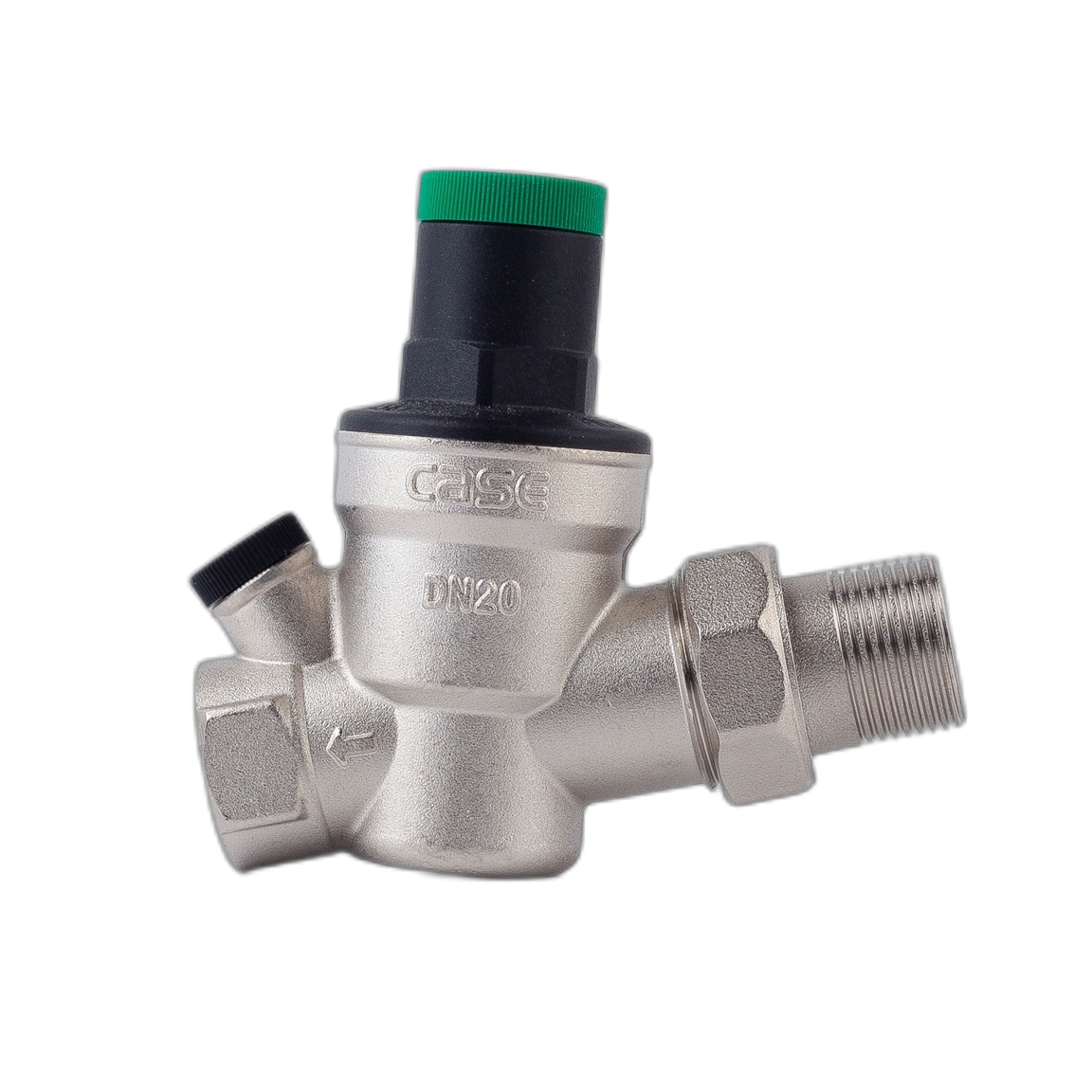 CASE - Basınç Düşürücü Rakorlu Vana (Değiştirilebilir Filtreli Kartuş)