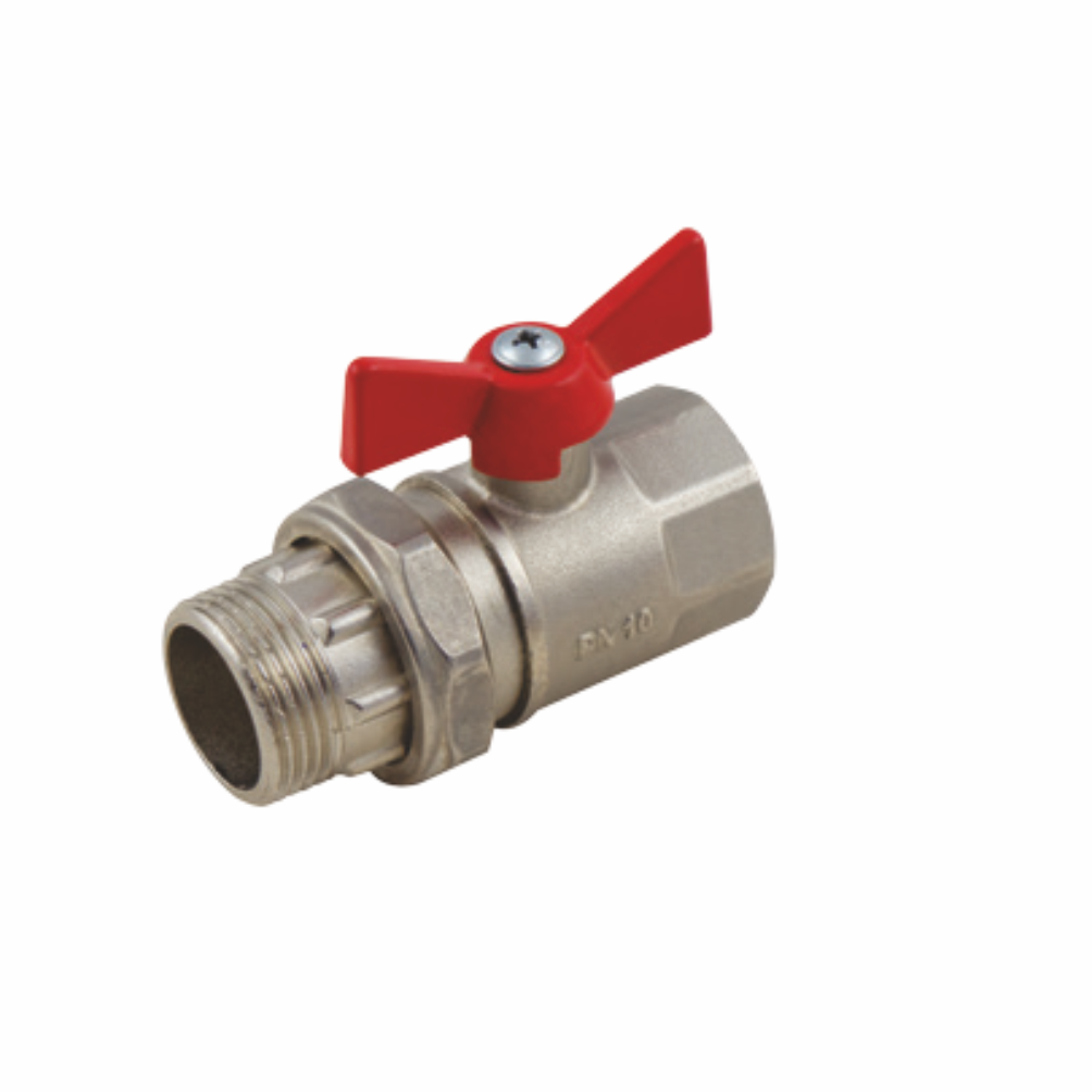1'' Küresel RAKORLU Vana -Kırmızı- DN25 - GENTA - G10600