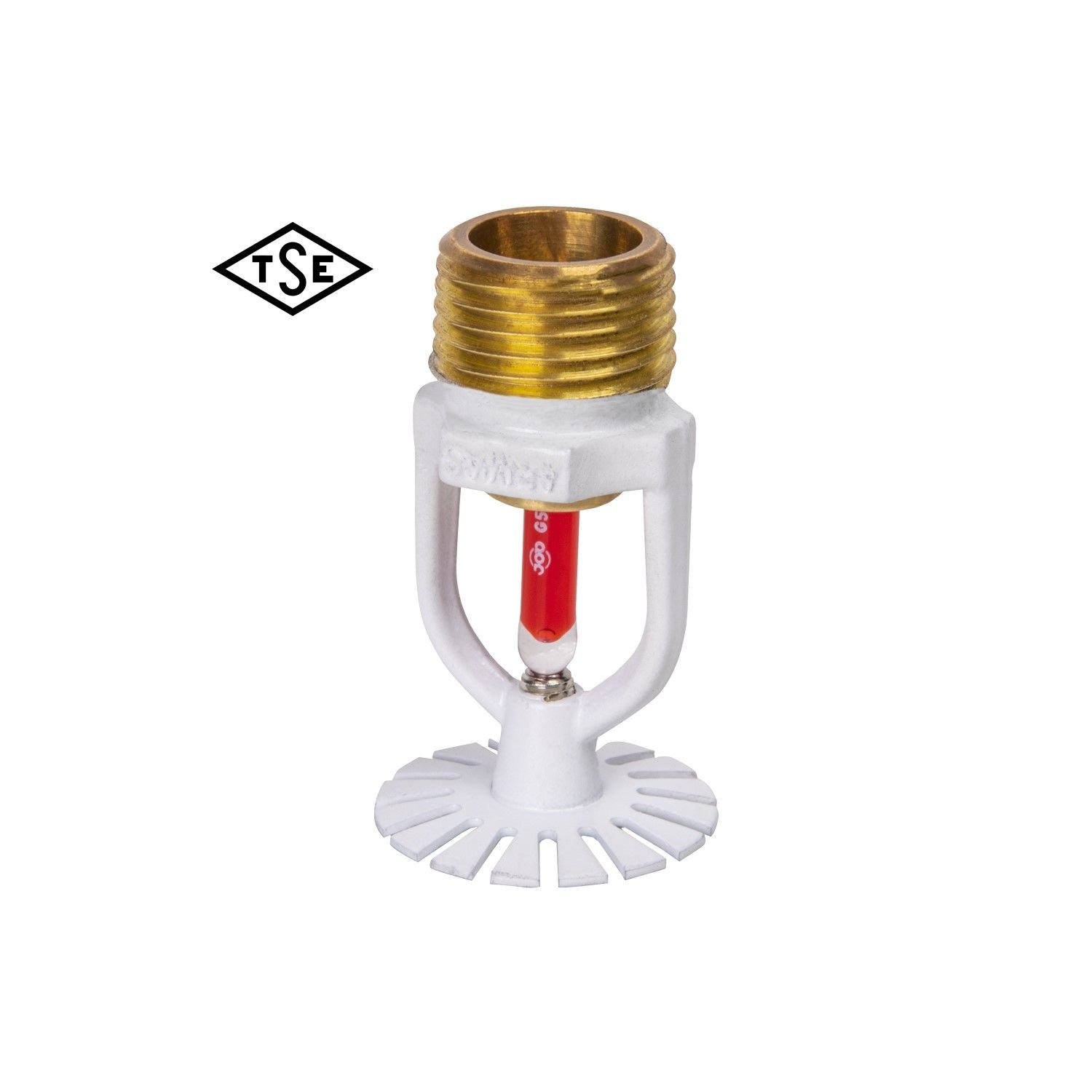 141° C Pendent (Sarkık) Hızlı Tepkimeli Sprink 1/2'' Beyaz