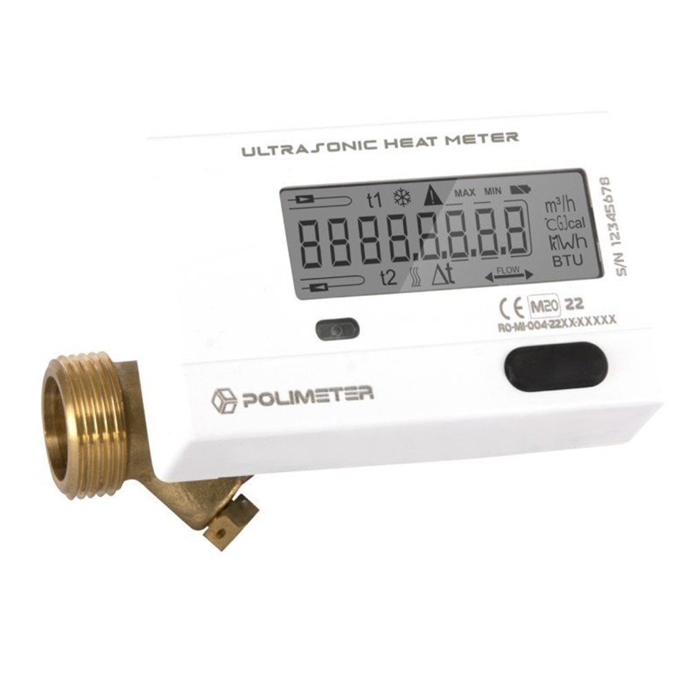 DN15 Ultrasonik Isı Sayacı (Kalorimetre) POLİMETER -  PM01-15