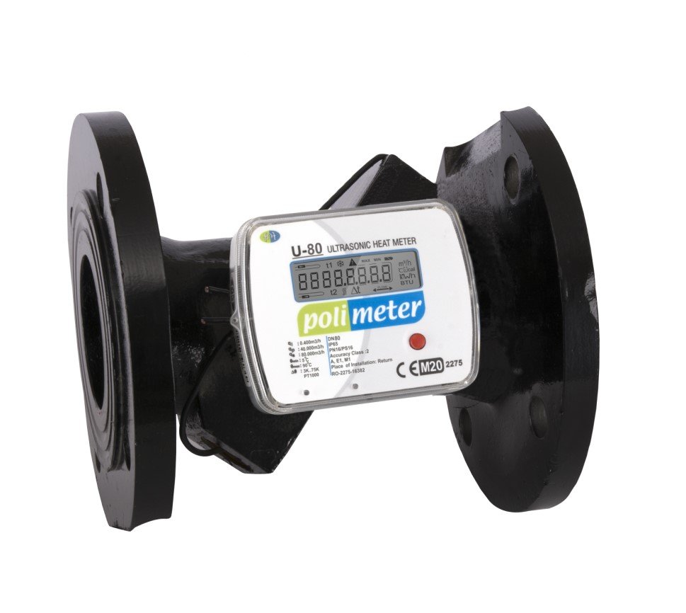 DN80 Ultrasonik Isı Sayacı (Kalorimetre) - POLİMETER -  PU-80