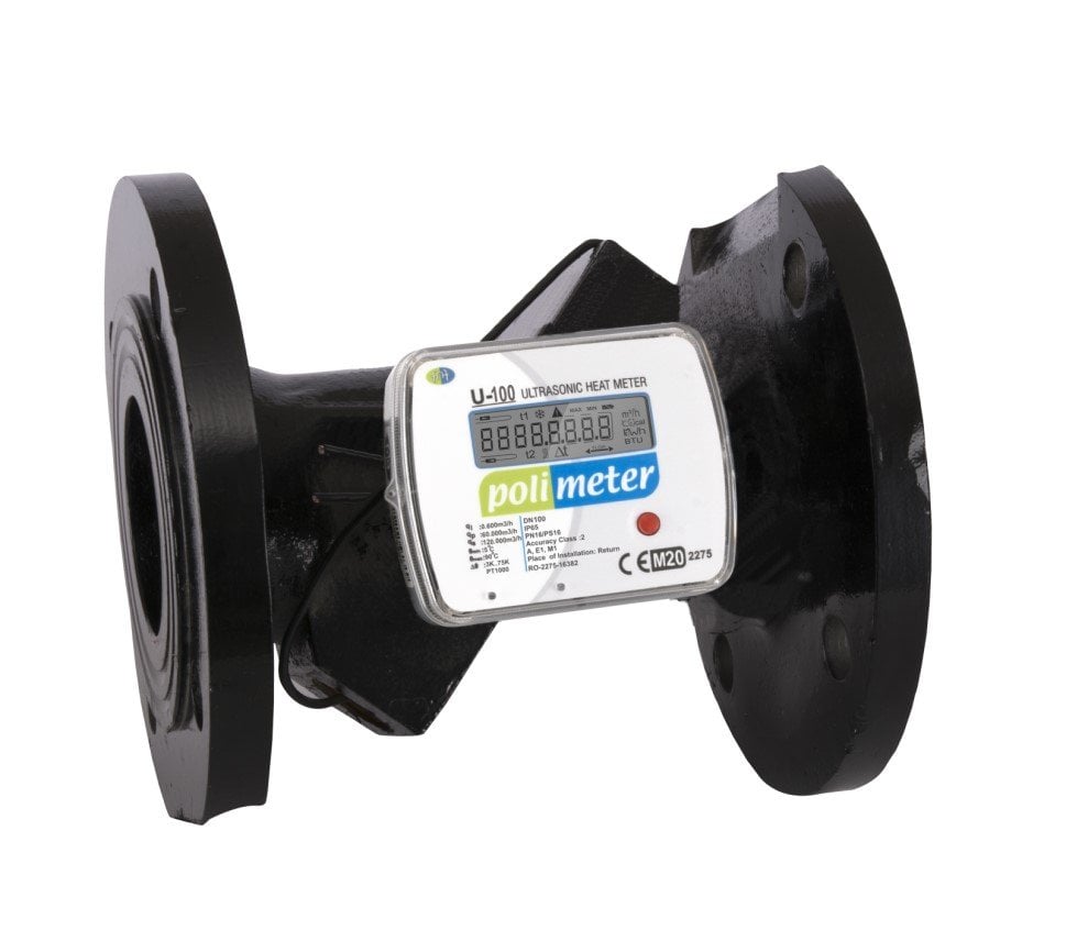 DN100 Ultrasonik Isı Sayacı (Kalorimetre) - POLİMETER -  PU-100
