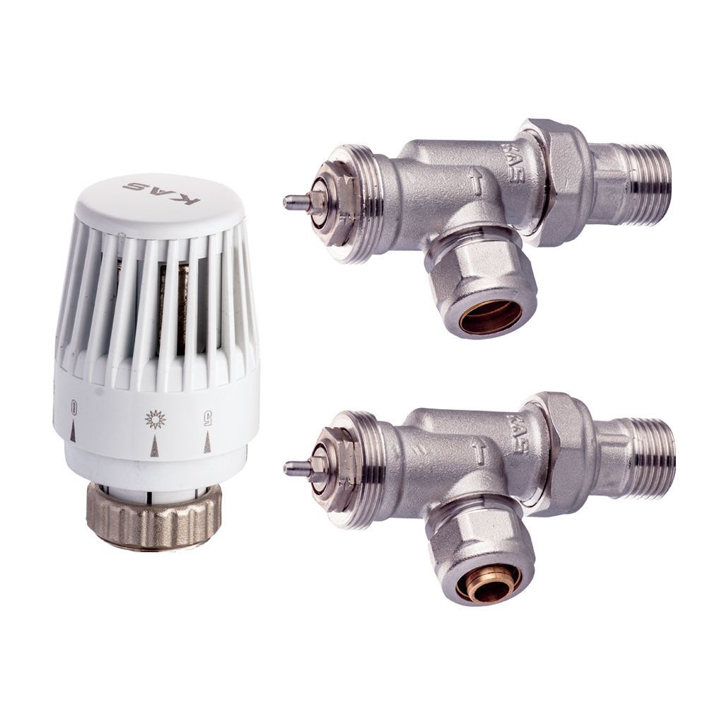 KAS - 1/2 Eksenel Termostatik Vana